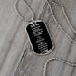 To My Son Dog Tag