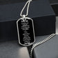To My Son Dog Tag