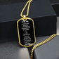 To My Son Dog Tag