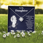 To My Daughter Love Knot Necklace