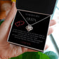 To My Beautiful Queen Love Knot Necklace