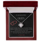 To My Beautiful Queen Love Knot Necklace